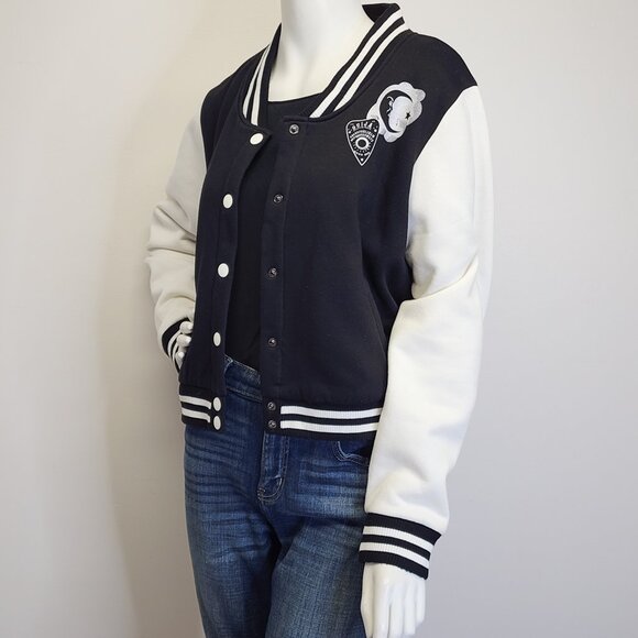 Hell Bunny Womens XL Ouija Board Retro Jacket Black & White - Picture 3 of 9